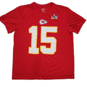The Nike Tee NFL Kansas City Chiefs Mahomes #15 Red Football T-shirt Size L
